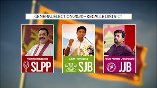 Sri Lankan Decides 2020, General Election Results - Kegalle District