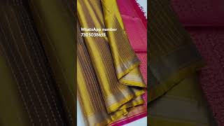 kanjipuram Silk saree Premium handloom silk 7305038655 #kanchipuram #handloom #premium #silk #saree