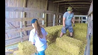 Wheat Harvest \u0026 Straw Baling w/Farmer's Daughter