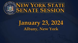 New York State Senate Session - 01/23/2024