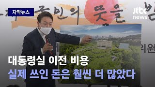 [자막뉴스] 400억대→800억대로…계속 늘어나는 대통령실 이전비 / JTBC News