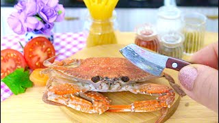 @MyDollToysTv  Tasty Miniature Chilli Crab Recipe -  ASMR Cooking Mini Tiny Food