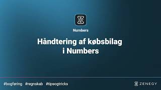 Håndtering af købsbilag i Numbers