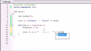 Buckys C++ Programming Tutorials 33 Create an Array Using Loops
