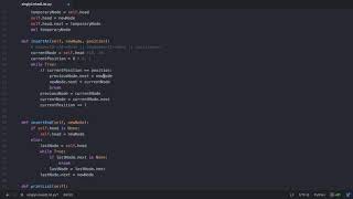 Singly Linked List in Python (Part 6/10) - Python implementation of node insertion between two nodes