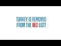Turkey is removed from the red list!