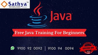 Free Core Java training for Beginners By Mr Venkatesh 6 PM Class 2