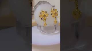 Gold earrings 😍😍😍😍👌👌👌👌#fancy silver nd gold design