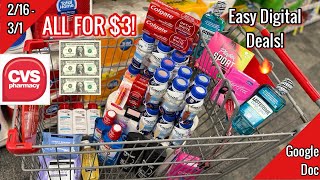 CVS Free \u0026 Cheap Coupon Deals \u0026 Haul |2/16 - 3/1| Easy Personal Care Stock Up🔥| Learn CVS Couponing