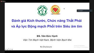 #7 Siêu Âm Tim | Đánh Giá Chức Năng Thất Phải và Áp Lực Động Mạch Phổi |  Bệnh Viện Bạch Mai 2022