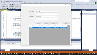 CRUD operation using c#|| with sql server database |insert|update|delete