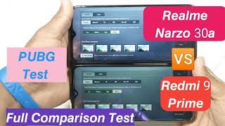 Realme Narzo 30A VS Redmi 9 Prime PUBG Comparison Test | Narzo 30A VS Mi 9 Prime | Aashishrajput