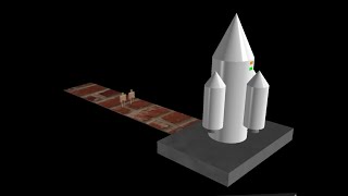 rocket animation in python