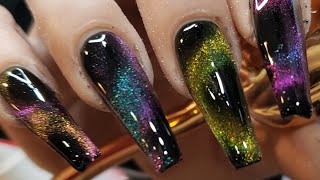 9D cat eye magnetic nail polish | Magnetic polish nail design | how to use magnetic gel nail polish