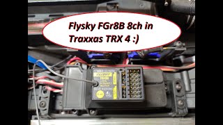 Flysky Noble NB4 with FGr8B 8ch receiver fitted in Traxxas TRX 4 inc cruise control.