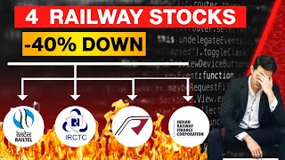 4 Rail Stocks -40% DOWN 🟢 IRFC 🟢 RAIL VIKAS 🟢 IRCTC 🟢 Railtel | @StocksAdvisor