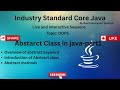 Abstract Class in java| Java Tutorial |Java for beginners 2025|Full Stack Java |Online Java Training