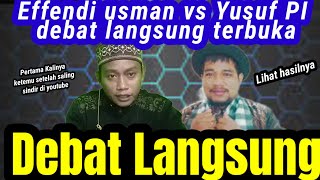 Effendi Usman debat langsung dg Yusuf PI.paniknya murtadin Aceh