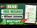 How to Read Voice Messages on WhatsApp (New Feature) | Convert Audio Message into Text
