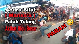 Acara silat, Mansa'a Berakhir ricuh besar - Adat Wakatobi