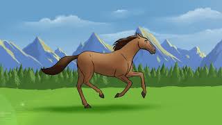 2D animation training - Horse Run cycle - SPIRIT