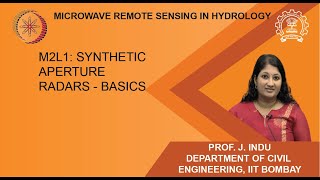 M2L1: Synthetic Aperture Radars - Basics