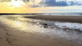 Prestatyn Beach Wales April 2024 Drone