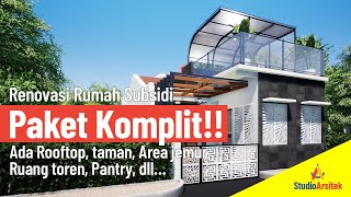 Renovasi rumah subsidi type 32/60 paket komplit!!