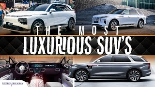 The HONGQI E-HS9 and The Xpeng G9. Full-Size Intelligent Electric SUVs