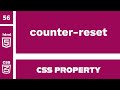 CSS Property : counter-reset explained !