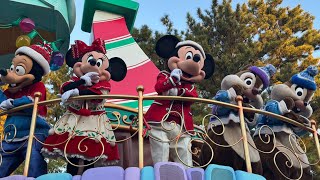 [ディズニー・クリスマス・ストーリーズ”フォンド・フェアウェル”]東京ディズニーランド 20241203 15:25 ミッキー・ミニー停止位置