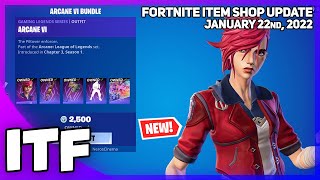 Fortnite Item Shop *NEW* ARCANE VI BUNDLE! [January 22nd, 2022] (Fortnite Battle Royale)