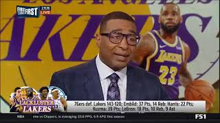 Cris Cater SHOCKED 76ers defeat Lakers 143-120; LeBron: 18 Pts, 10 Reb, 9 Ast - First Things First