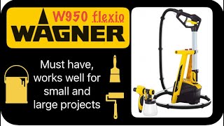 Wagner W950 flexio paint spray system unboxing testing