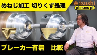 【めねじ加工解説】ブレーカー付き内径ねじ切り用インサート ｜ HORN （ホーン）