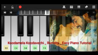 Koodamela Koodavechi _ Rummy _ Easy Piano Tutorial
