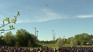 Fallen Maine Warden Service pilot receives flyover during celebration of life ceremony