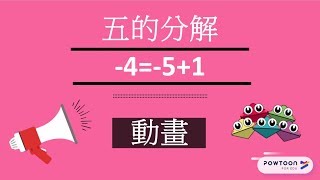 動畫!七天學會珠心算教學: -4=-5+1