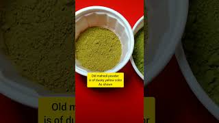 Difference between fresh and old mehndi powder || mehndi || mehendi #shorts #mehndi #mehendi #color