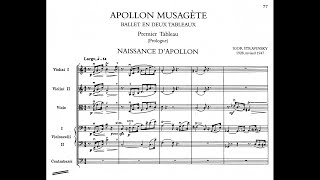 Igor Stravinsky - Apollon Musagète (Audio + Full Score)