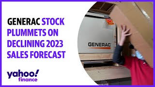 Generac stock plummets on declining 2023 sales forecast