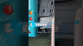 Automated electric bus battery swap station, China