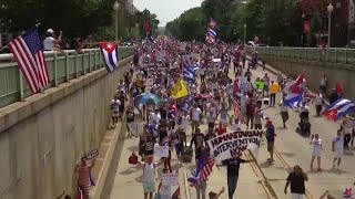 Cuban-Americans protest in Washington D.C.