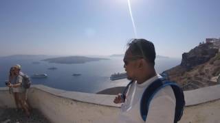 Thira \u0026 Caldera View, Santorini 2016