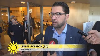 Jimmie Åkesson (SD): ”Jag är beredd att samarbeta, samtala och kompromissa” - Nyhetsmorgon (TV4)
