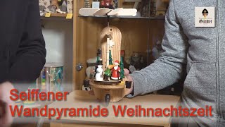 Seiffener Wandpyramide Weihnachtszeit