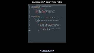 Leetcode 257. Binary Tree Paths in Python | Python Leetcode | Python Coding Tutorial | Python ASMR