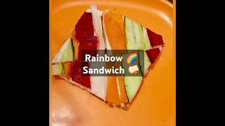 Veggie Rainbow Sandwich 🌈🥪 I Healthy Sandwich Recipe|#shorts #healthyrecipes #sandwich