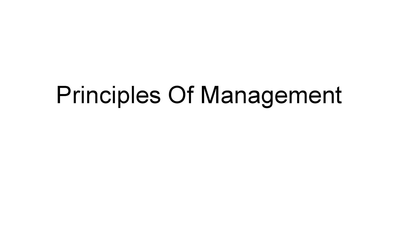 Unit - 3 | Principles Of Management | BCA - 1 Semester | Part - One ...