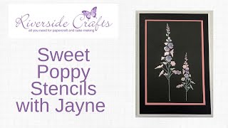 Sweet Poppy Stencils with Jayne